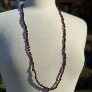 Vintage Purple Beaded Necklace